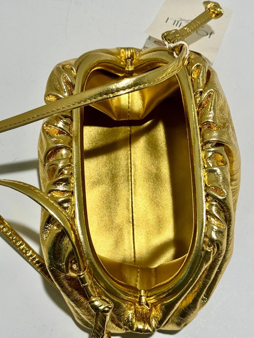 Metallic Gold Leather Bag