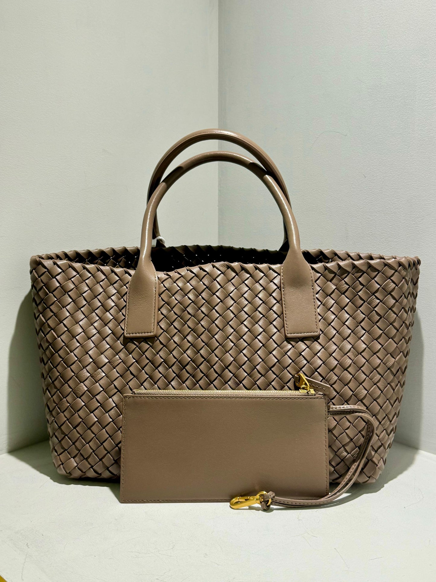 Handmade Pleated Tote Bag