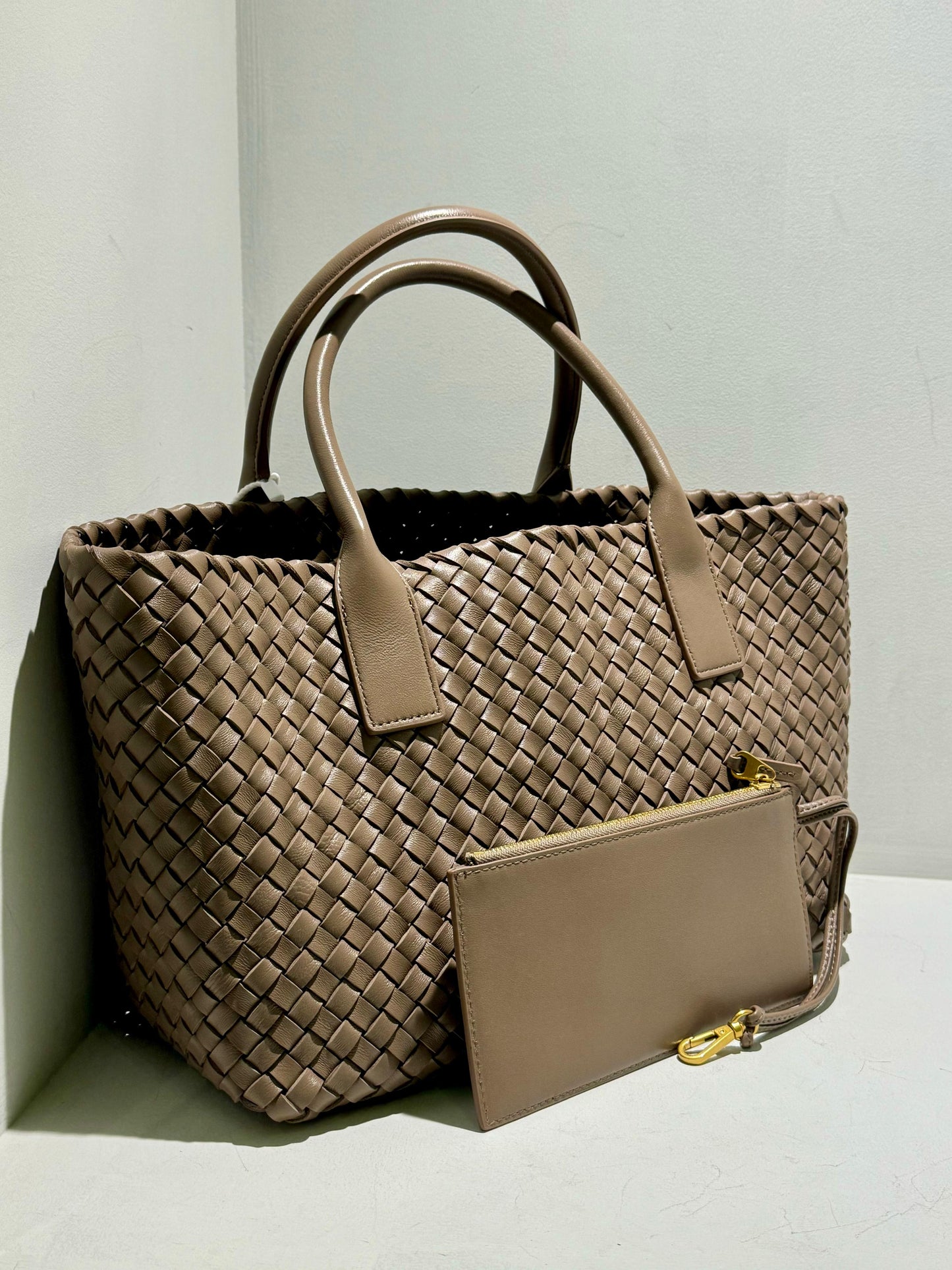 Handmade Pleated Tote Bag