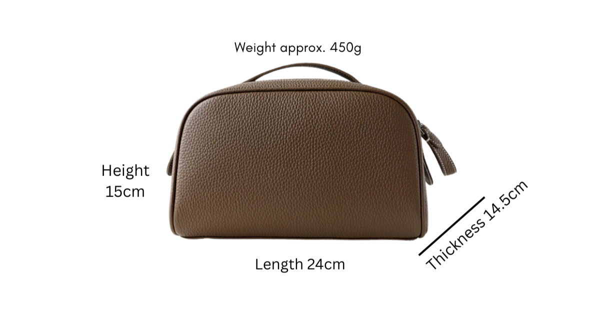 Togo Leather Vanity Bag