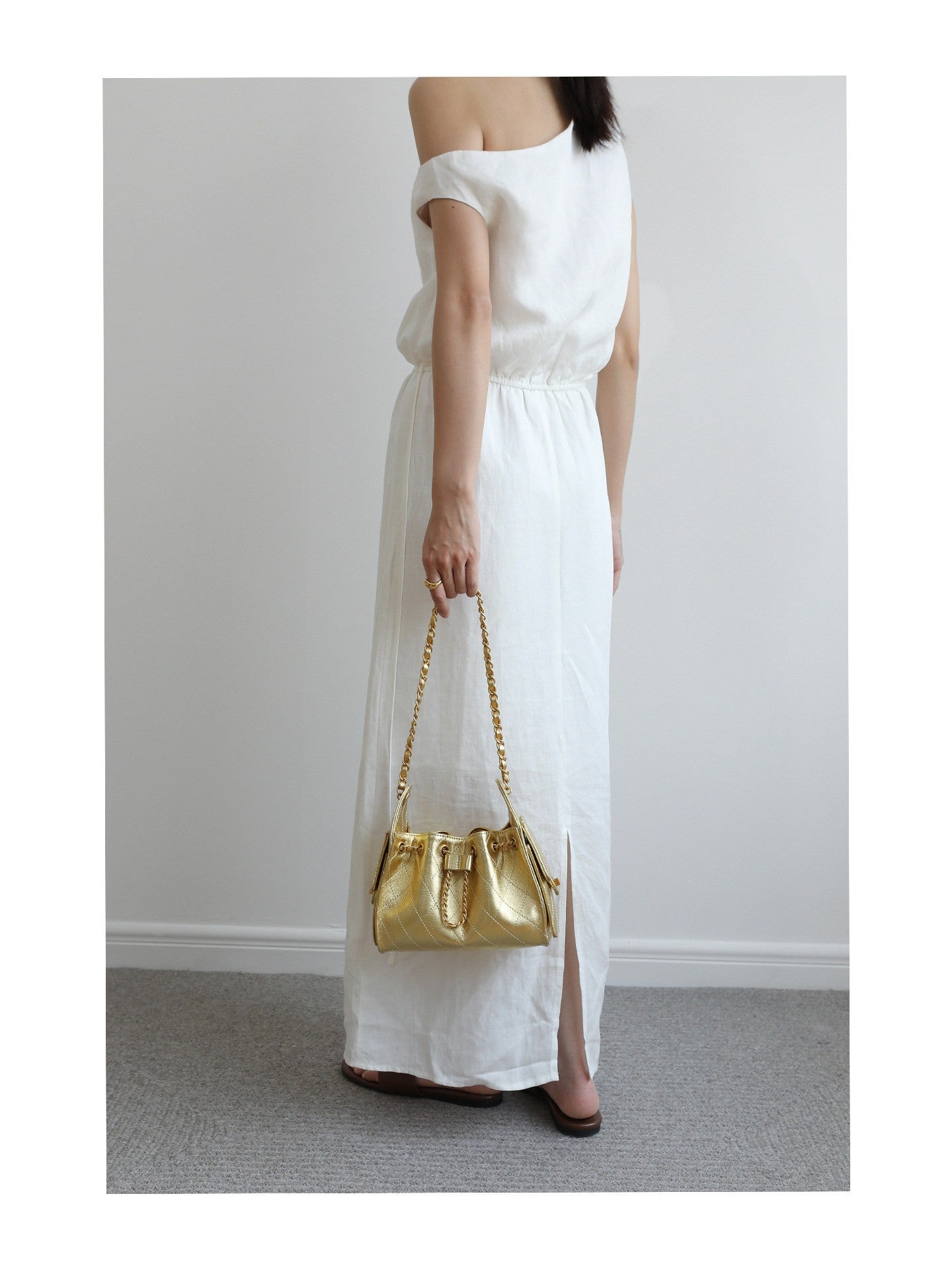 Mini Metallic Hobo Bag