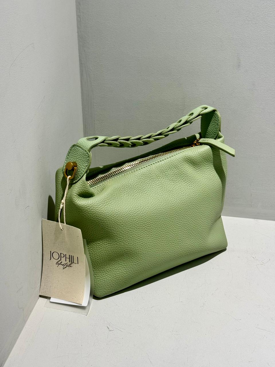 Summer Green Togo Leather Bag