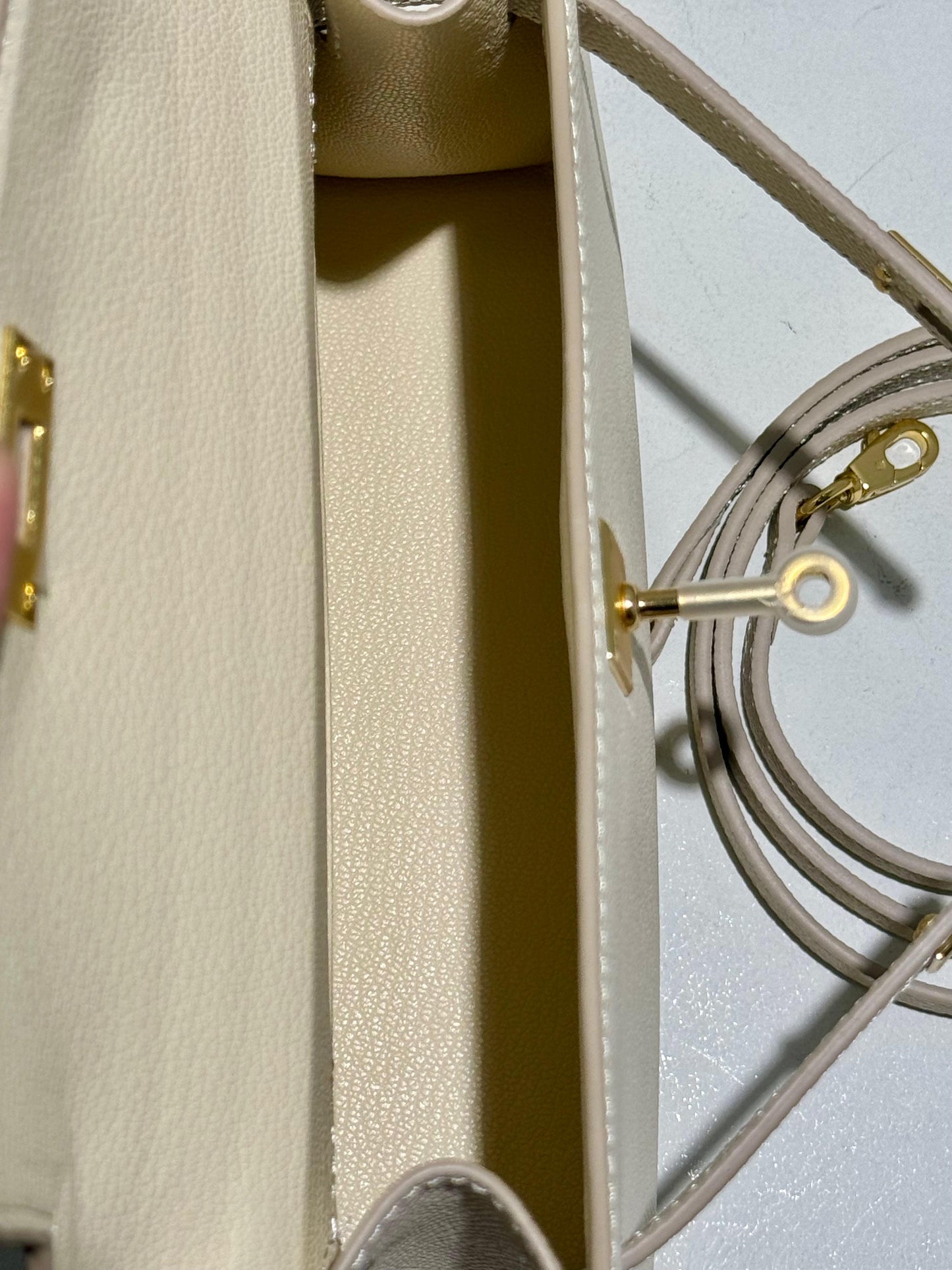 Mini Kelly Inspired Leather Bag