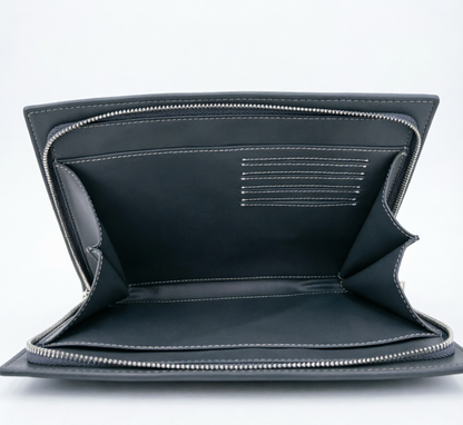Versatile Pleated Leather Bag