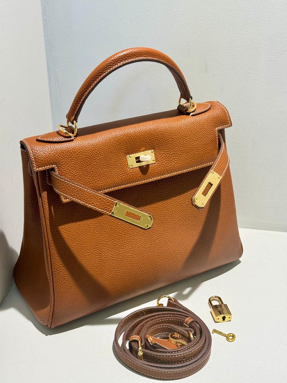 Kelly Inspired Birdy Leather Bag