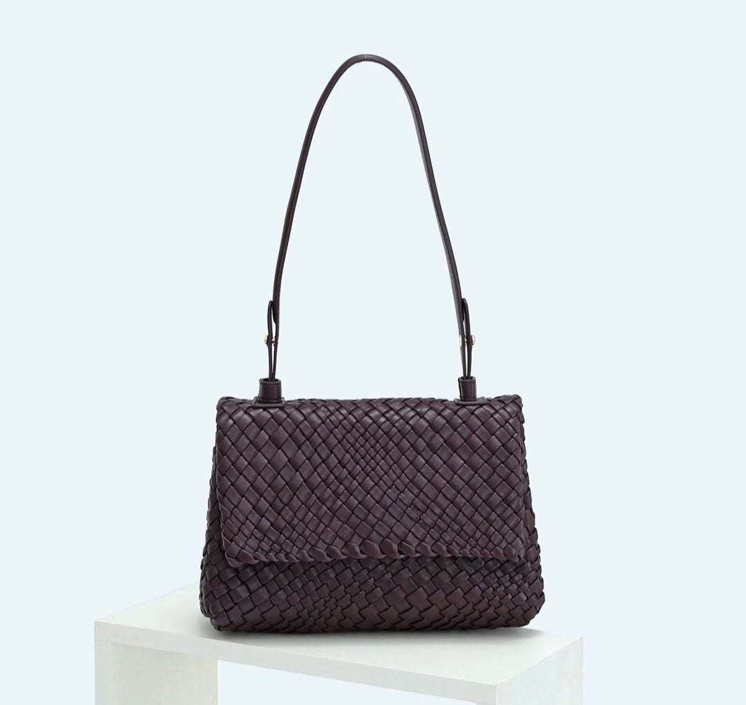 Handmade Sheepskin Pleated Bag