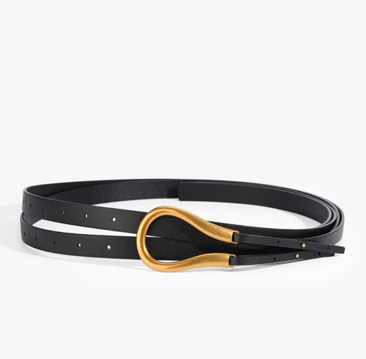 Versatile Sleek Leather Belt