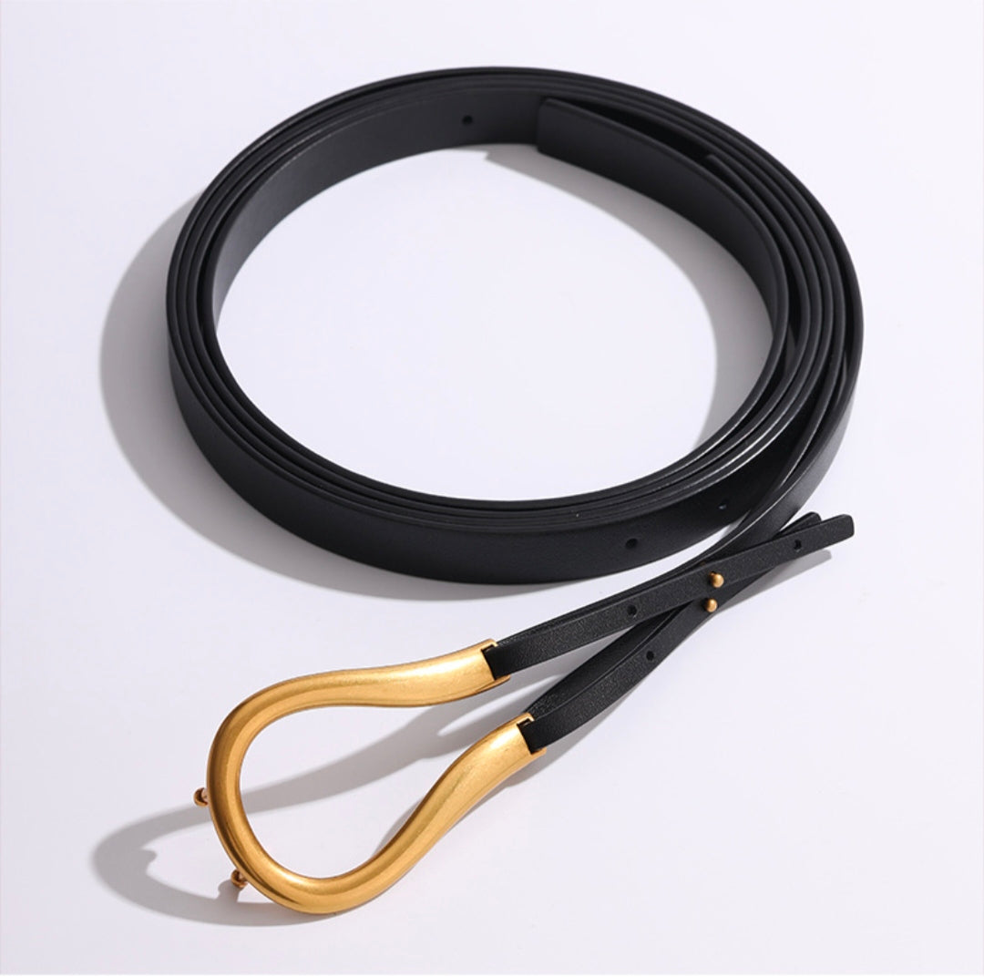 Versatile Sleek Leather Belt
