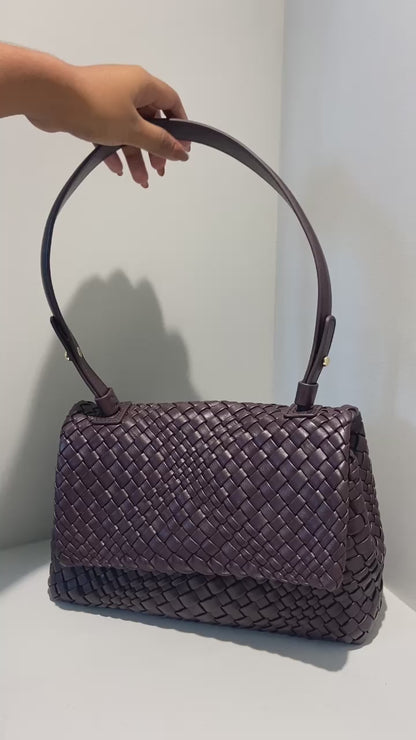 Handmade Sheepskin Pleated Bag