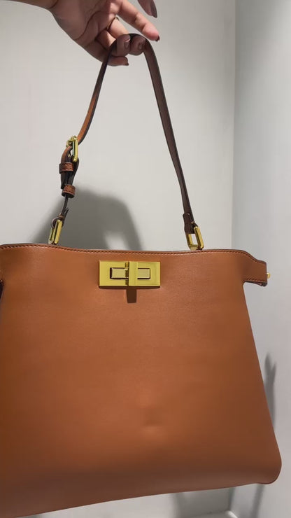 Peekaboo Inspired Leather Bag
