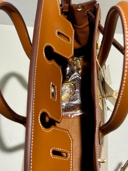 Birkin Inspired x Canvas Bag