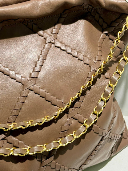 Soft Lambskin Leather Tote