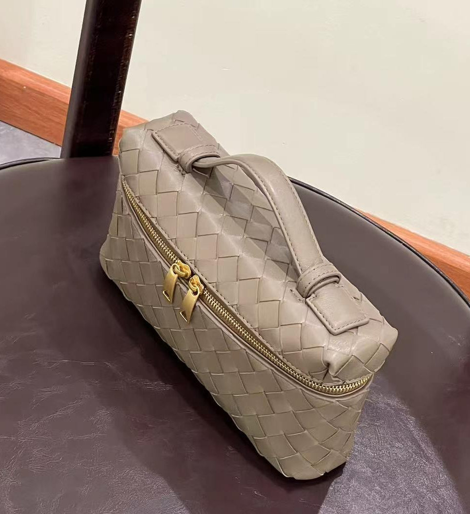 Intrecciato Leather Vanity Case