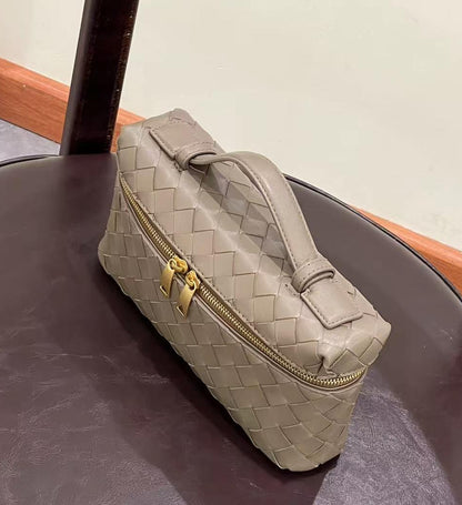 Intrecciato Leather Vanity Case