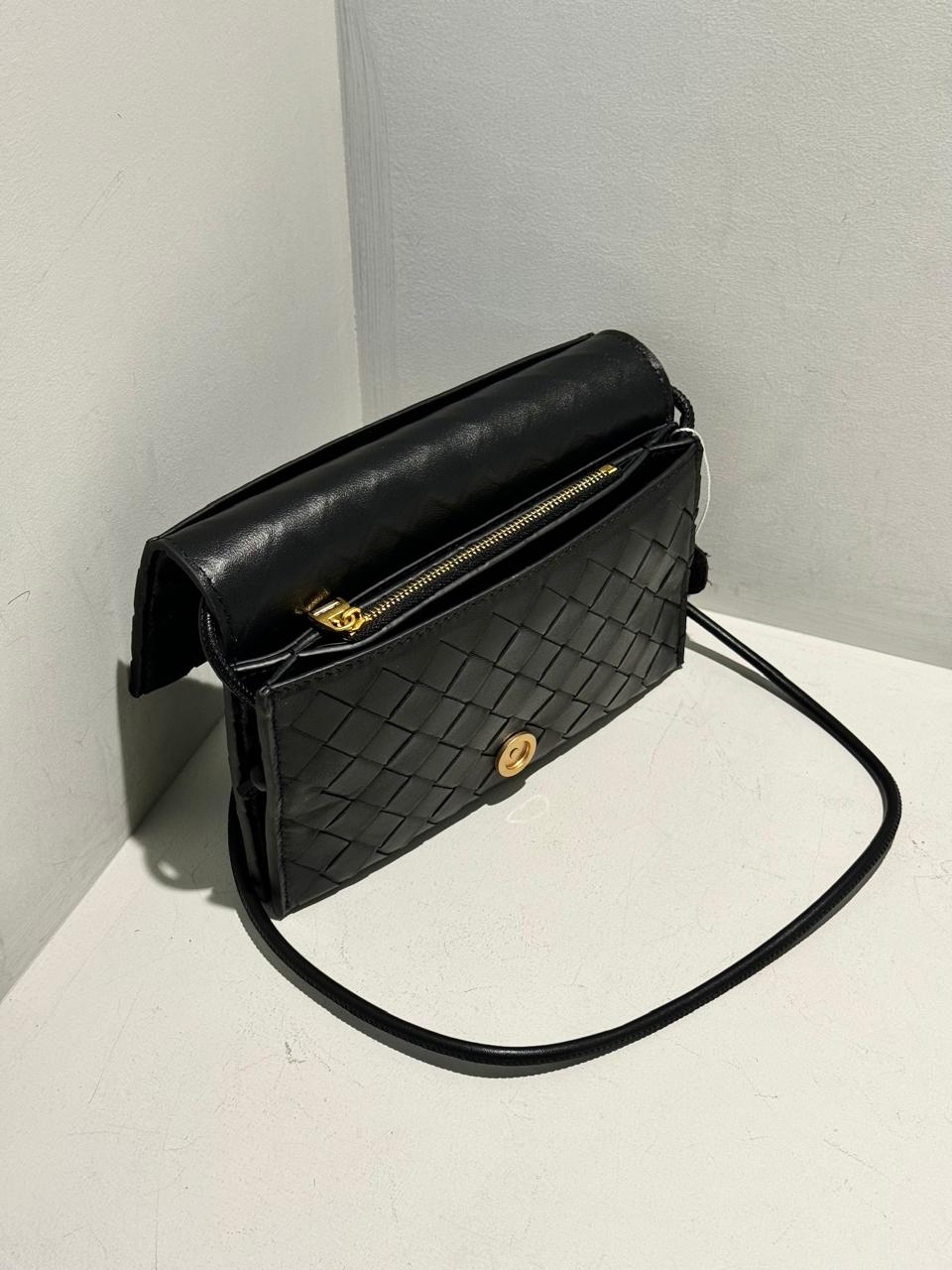 Pleated Lambskin Leather Bag