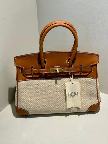 Birkin Inspired x Canvas Bag