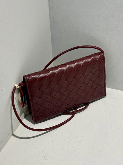 Pleated Lambskin Leather Bag