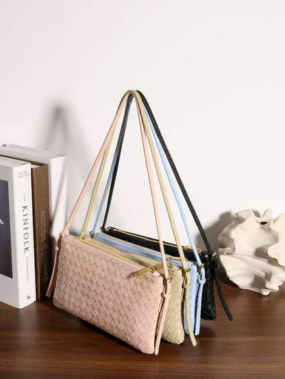 Versatile Lambskin Leather Bag