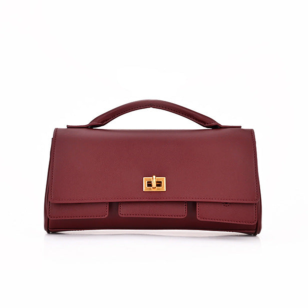 Burgundy Bel Air Inspired Leather Bag