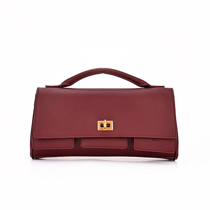Burgundy Bel Air Inspired Leather Bag