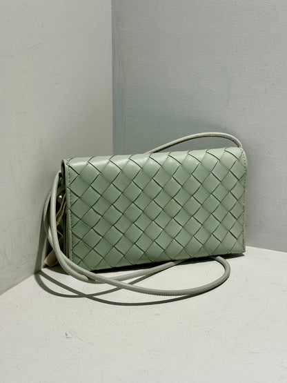 Pleated Lambskin Leather Bag