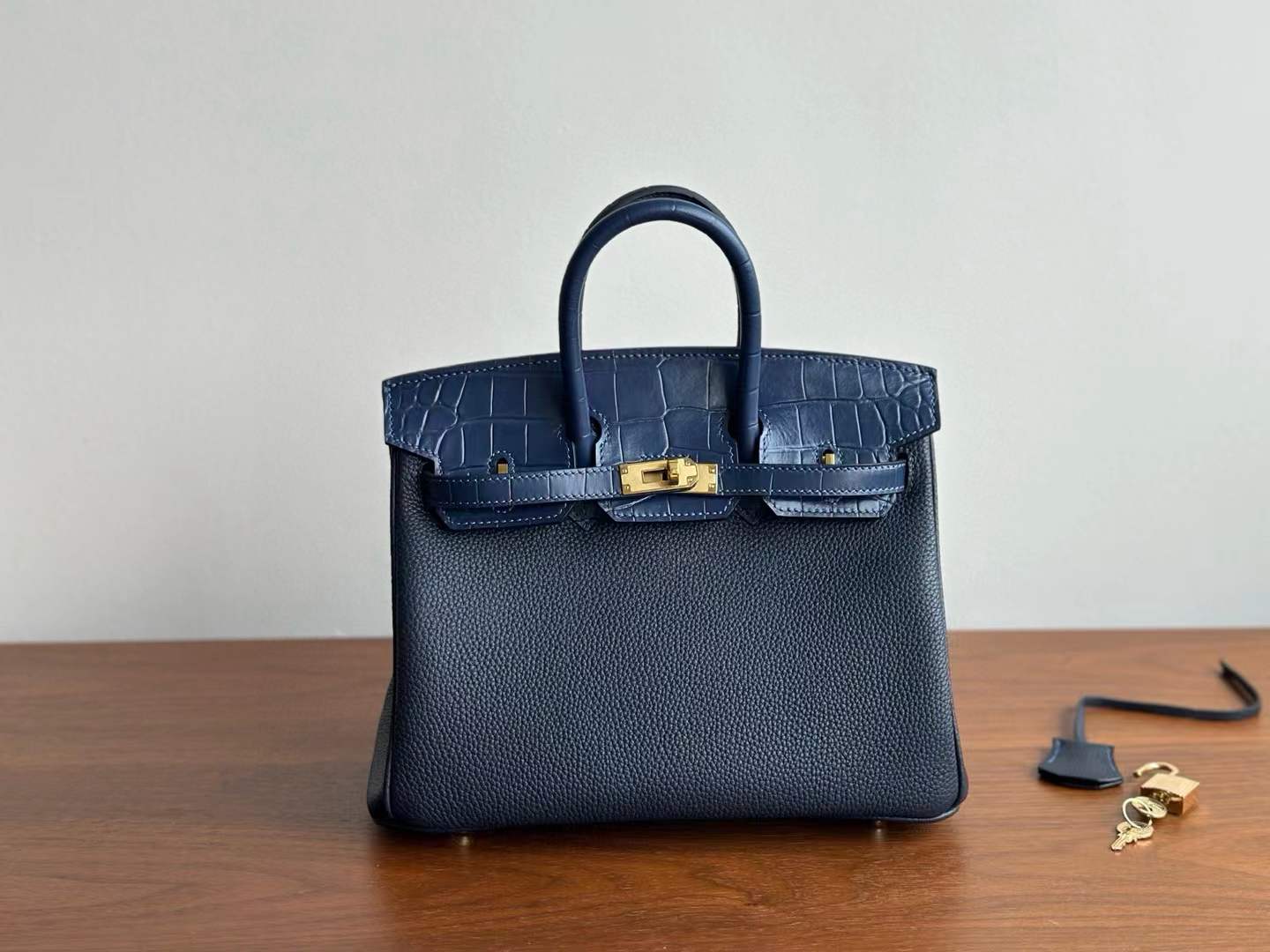 Birkin Inspired Leather Bag