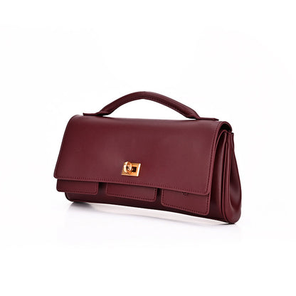 Burgundy Bel Air Inspired Leather Bag