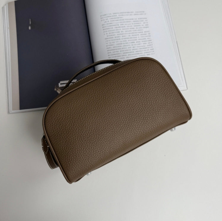 Togo Leather Vanity Bag