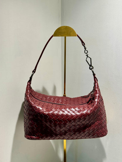 Handmade Pleated Leather Shoulder / Crossbody Bag (NEW COLOR)