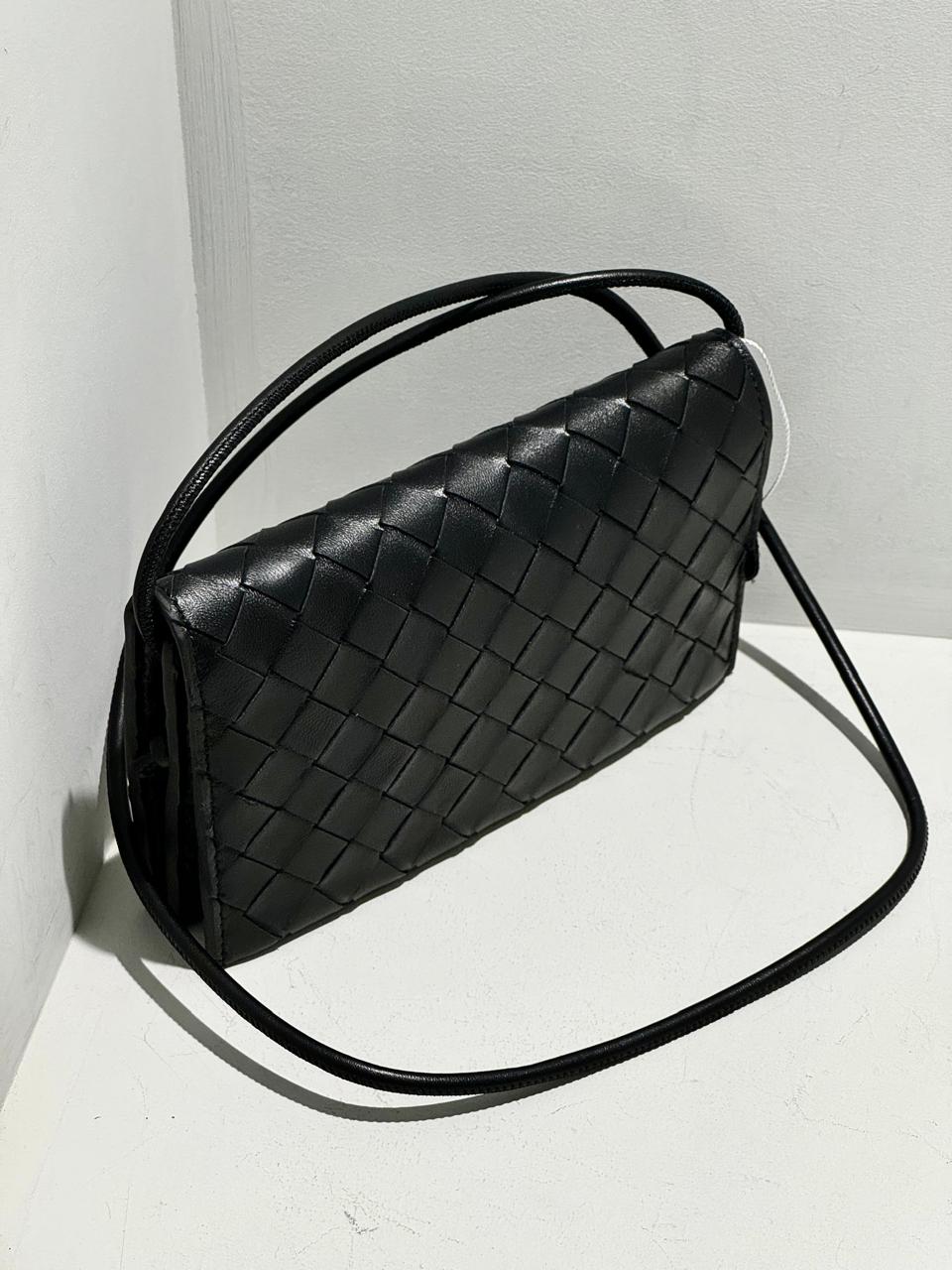 Pleated Lambskin Leather Bag