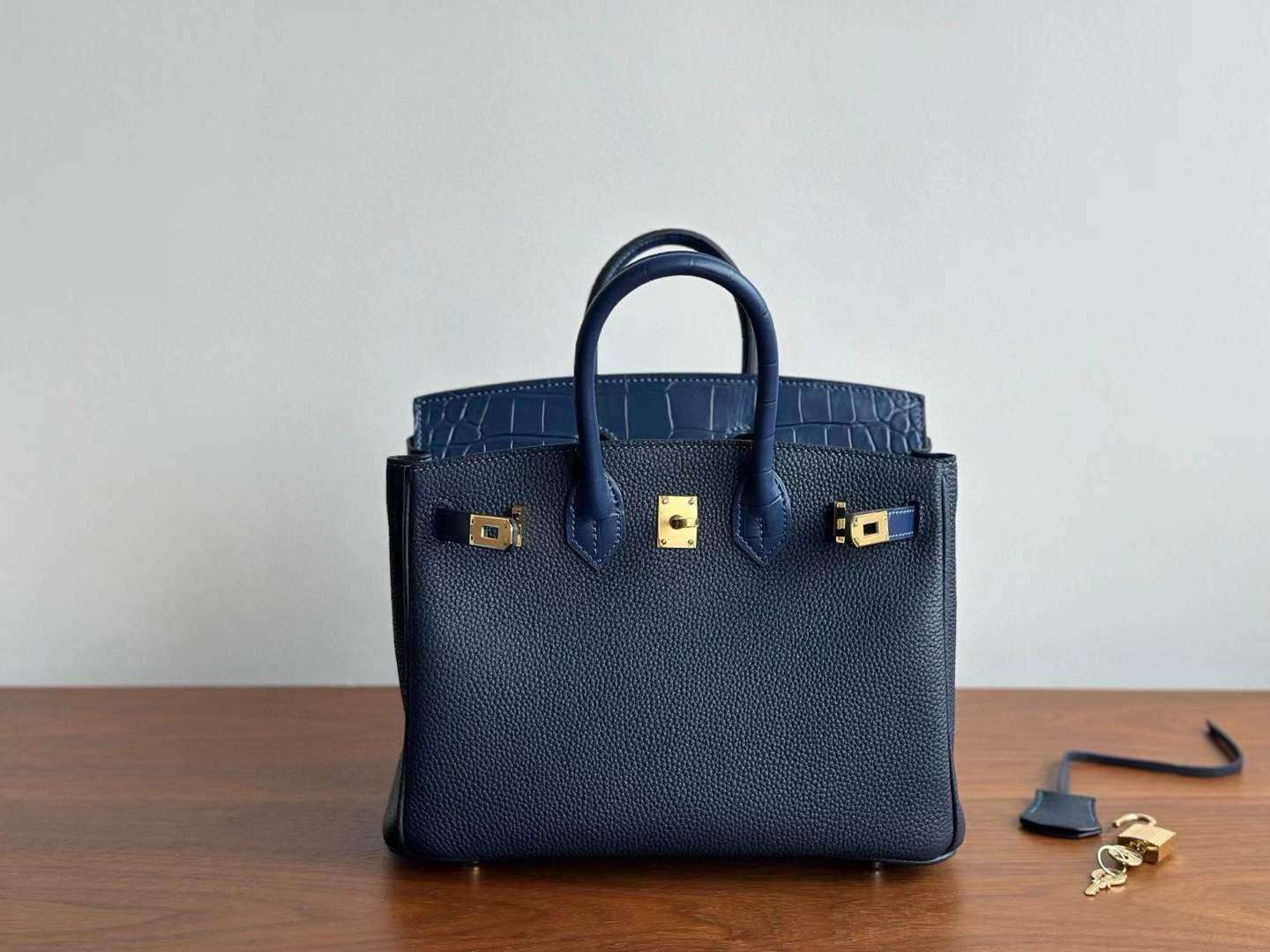 Birkin Inspired Leather Bag
