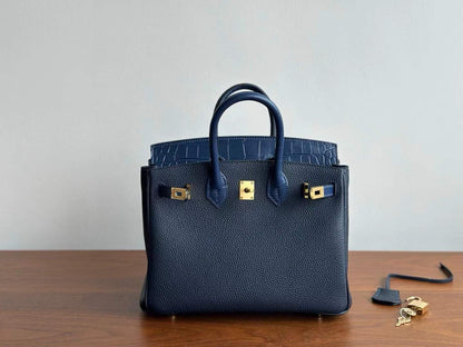 Birkin Inspired Leather Bag