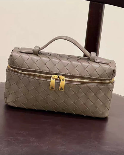 Intrecciato Leather Vanity Case