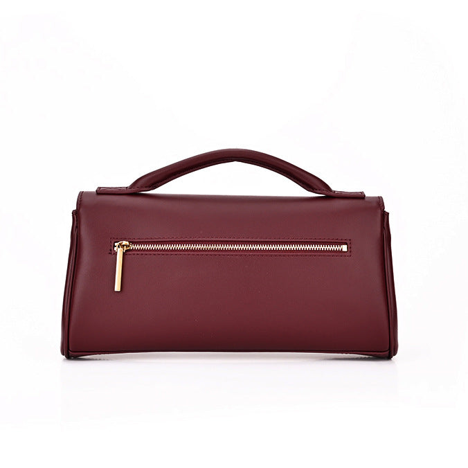 Burgundy Bel Air Inspired Leather Bag