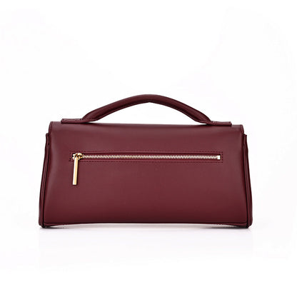 Burgundy Bel Air Inspired Leather Bag