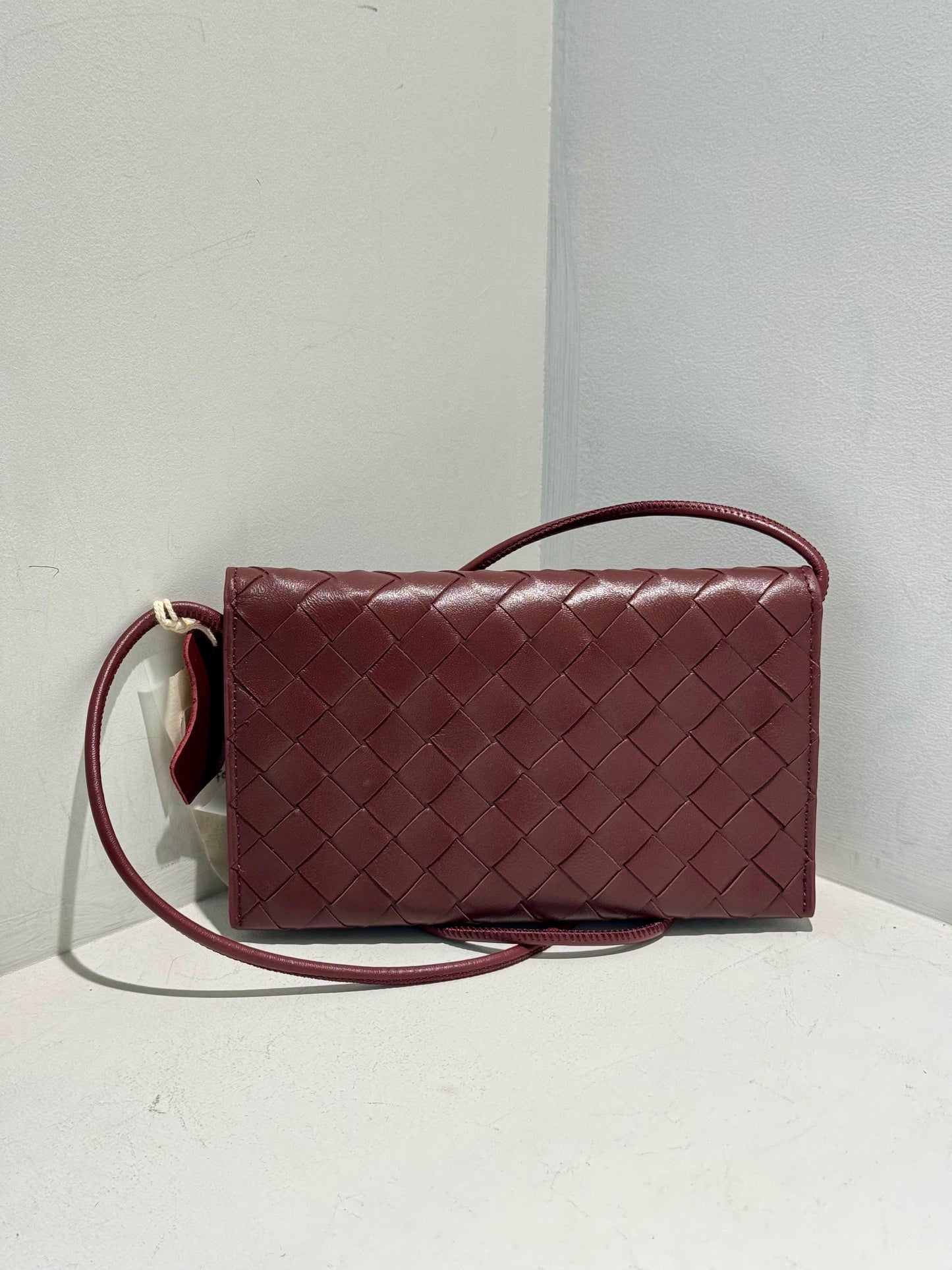 Pleated Lambskin Leather Bag