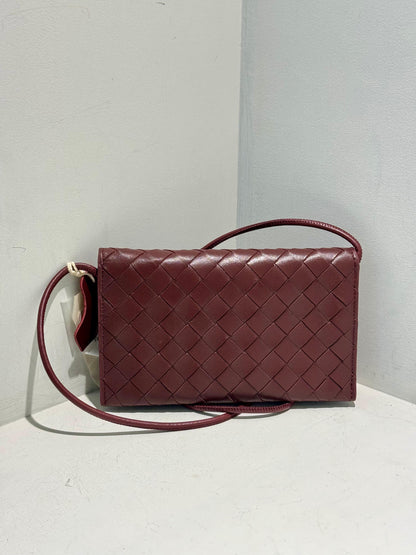 Pleated Lambskin Leather Bag