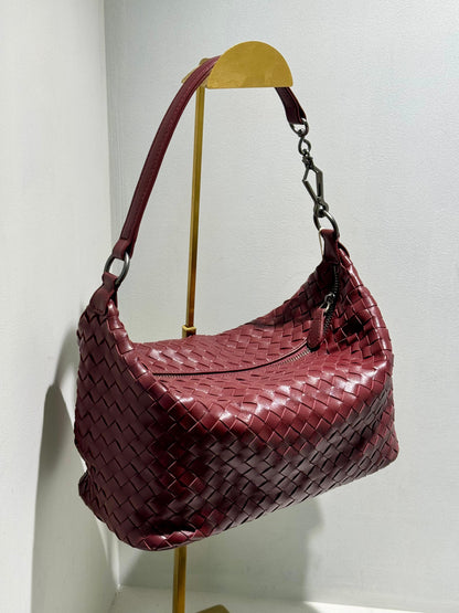 Handmade Pleated Leather Shoulder / Crossbody Bag (NEW COLOR)