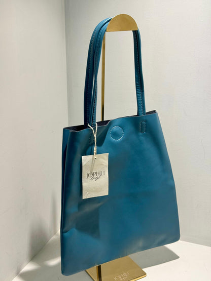Slim Leather Tote