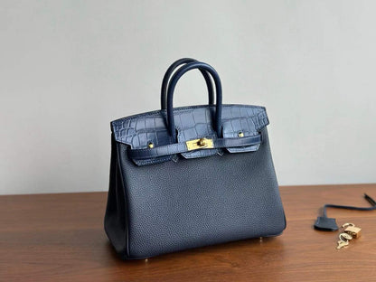 Birkin Inspired Leather Bag