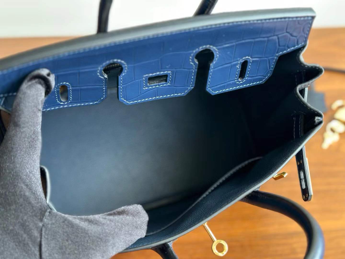 Birkin Inspired Leather Bag