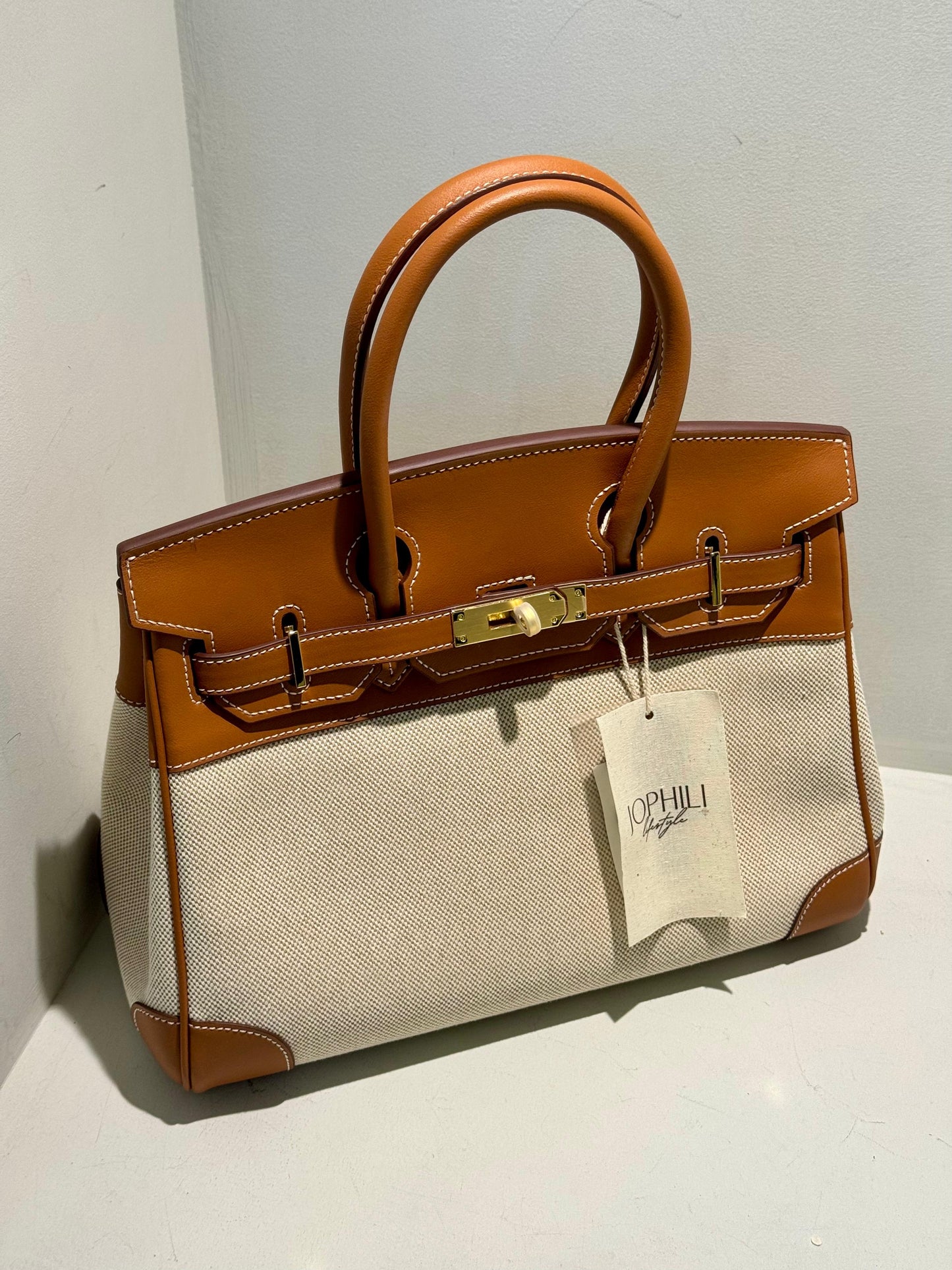 Birkin Inspired x Canvas Bag