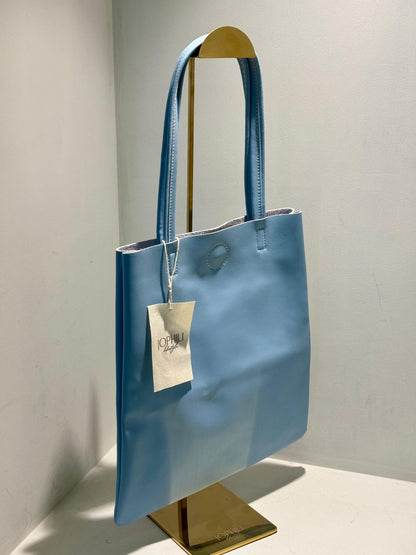 Slim Leather Tote
