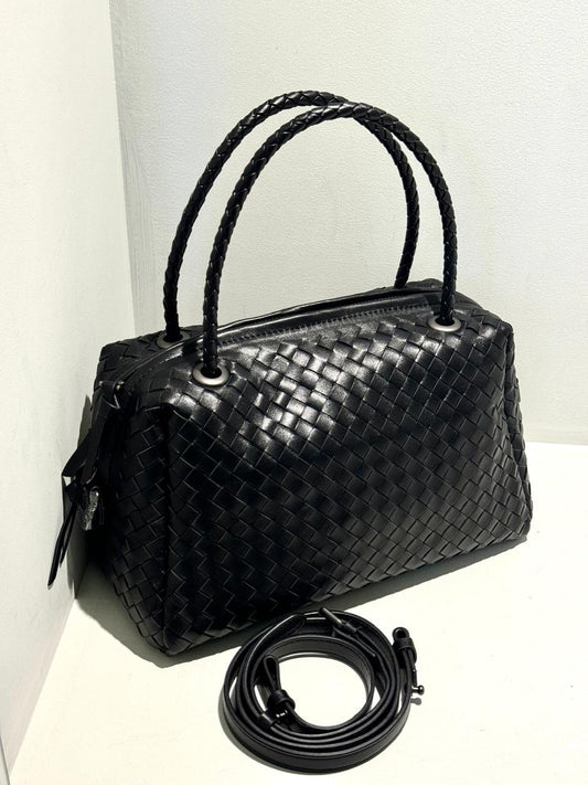 Pleated Boston Bag