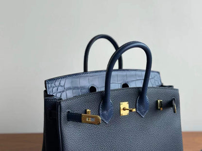 Birkin Inspired Leather Bag